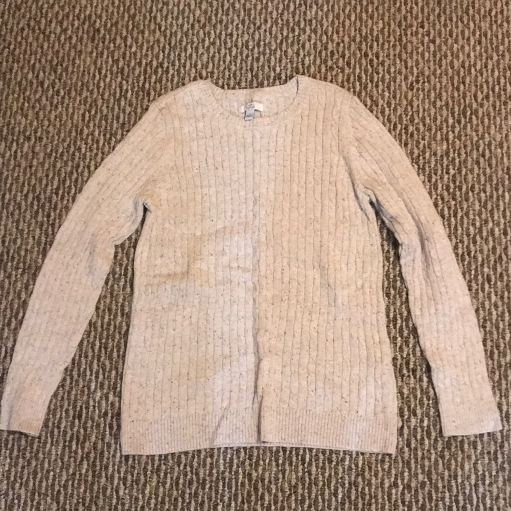 Cable knit sweater